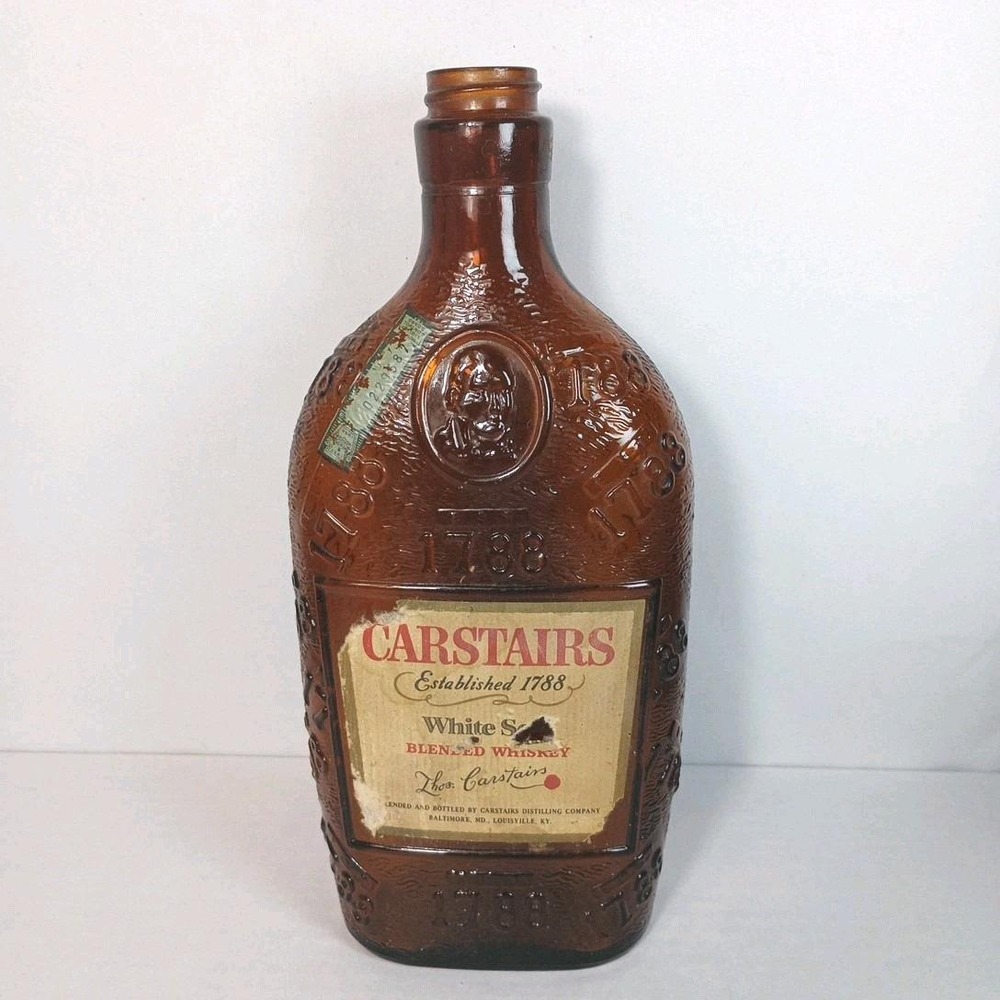 Vintage Carstairs Antique White Seal Blended Whiskey Bottle 1957 USA